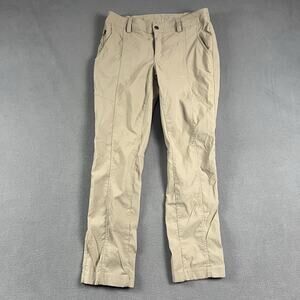 Duluth Trading Pants Womens 10X29 Beige Dry on the Fly Slim Leg Hiking Gorpcore
